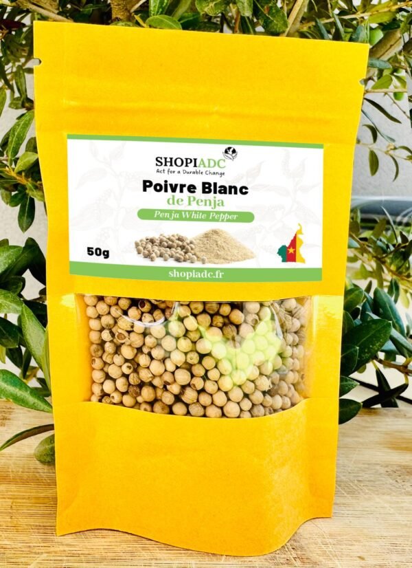 Poivre Blanc de Penja Cameroun IGP – Saveur Unique & Authentique en Sachets de 50g et 100g – Image 2